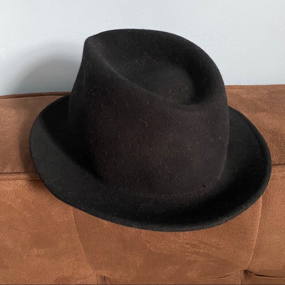 Vintage Pablo Black Wool Fedora